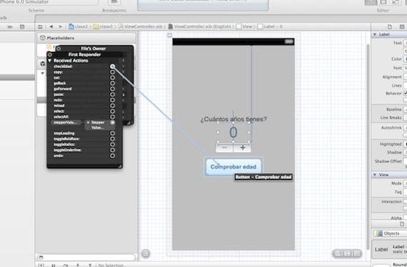 Naučte se programovat hry pro iOS: Seznámení s Xcode (II) 19 Přidružení akcí v Xcode