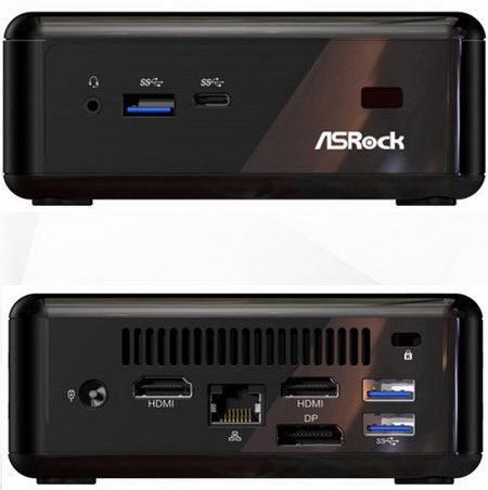 ASRock Beebox - zadní