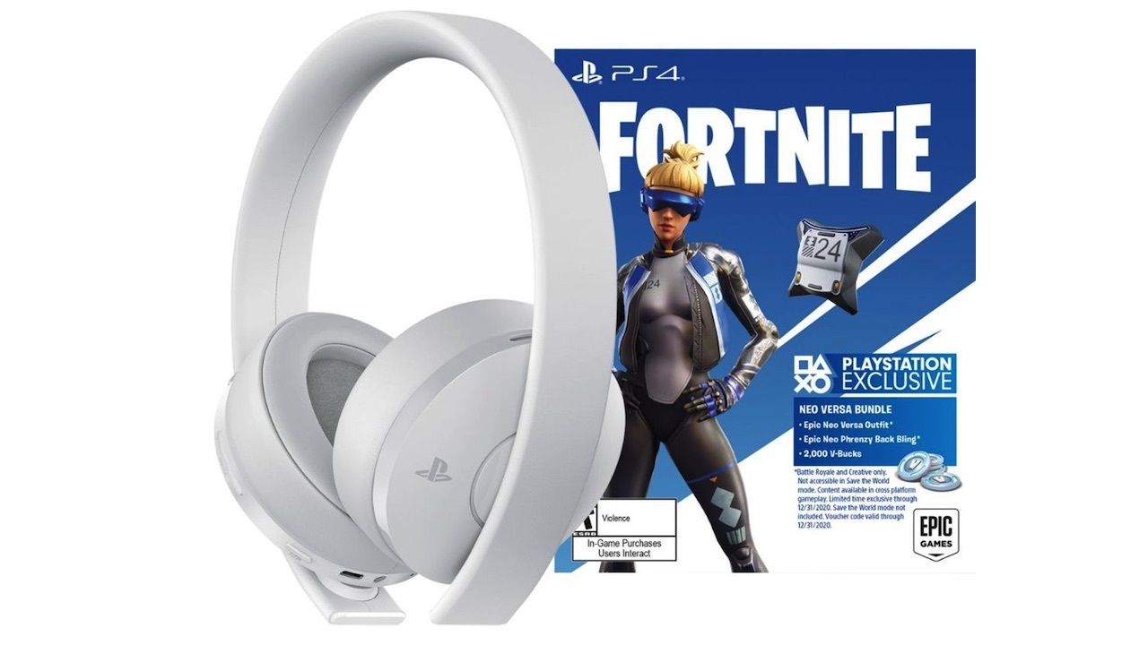 Bezdrátová náhlavní souprava PlayStation Gold s balíčkem Fortnite Neo Versa - 70 $