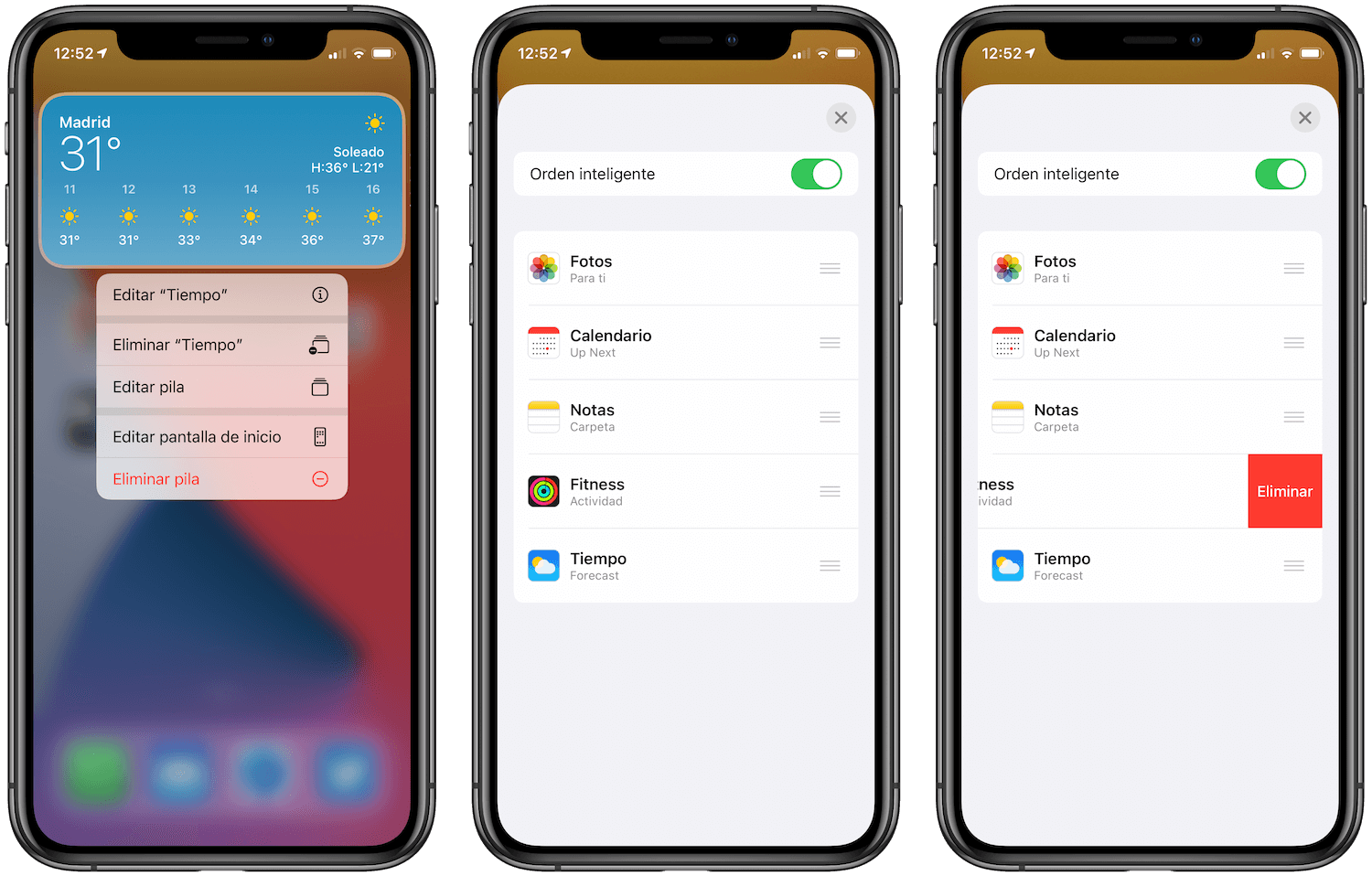 upravit zásobník ios 14