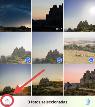 Vyberte Fotky Odkaz na iCloud