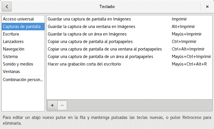 Screenshot v Ubuntu