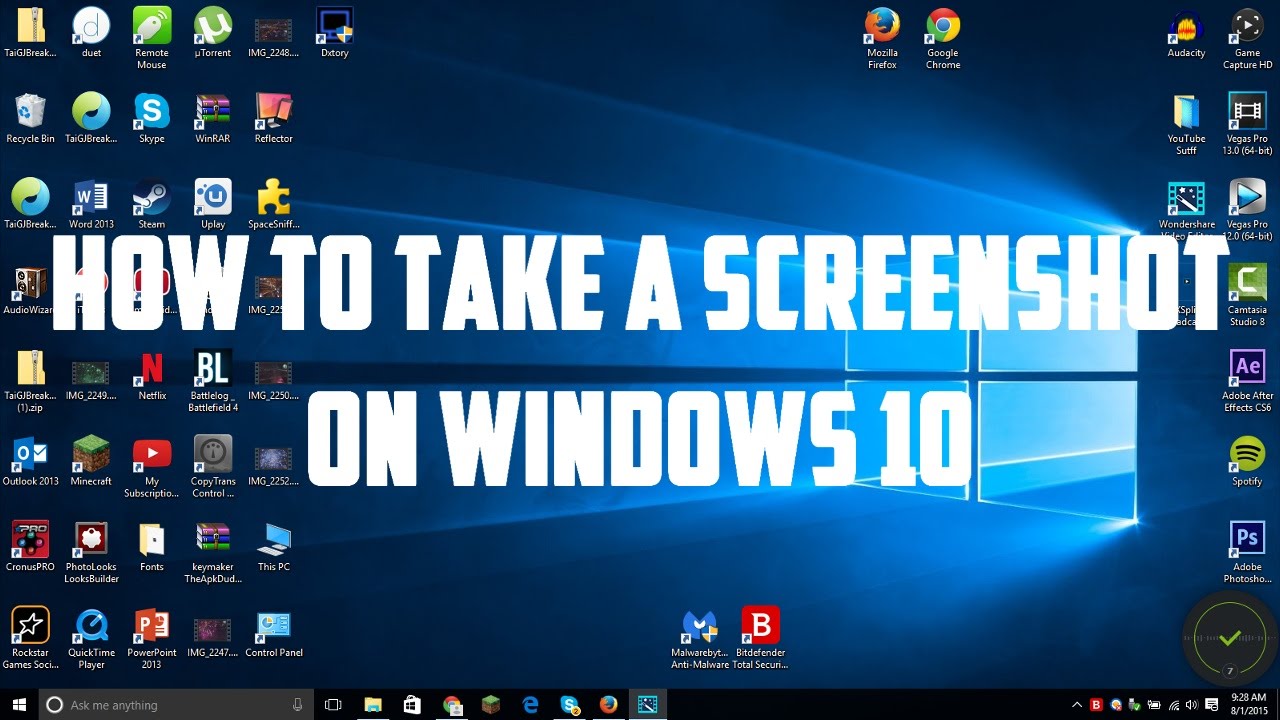 Jak pořídit snímek obrazovky v systému Windows 10