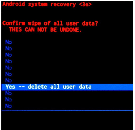 Resetujte Wiko Jerry 
