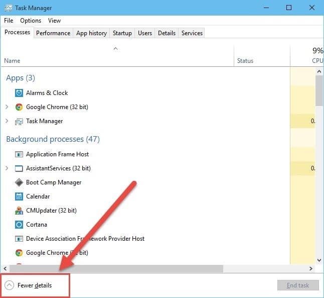 Správce úloh ve Windows 10 