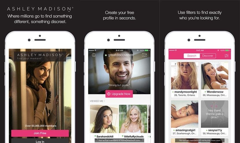 aplikace ashley madison