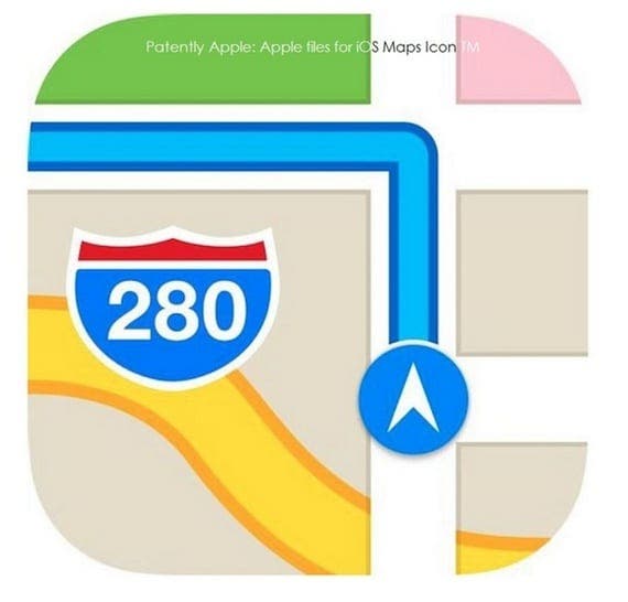 Apple zaregistroval více nových ikon pro iOS 7 5 Ikona mapy