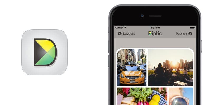 Aplikace pro vytváření fotografické koláže na iPhone 7 Diptych