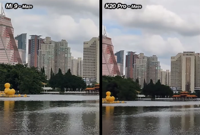 Porovnáváme fotoaparát Redmi K20 Pro s fotoaparátem Xiaomi. 7 Porovnání kamer K20 Pro a Mi 9