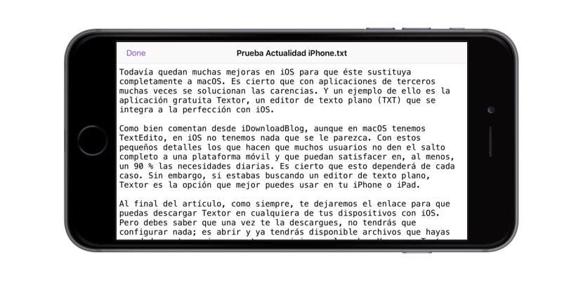 Textor editor TXT pro iOS