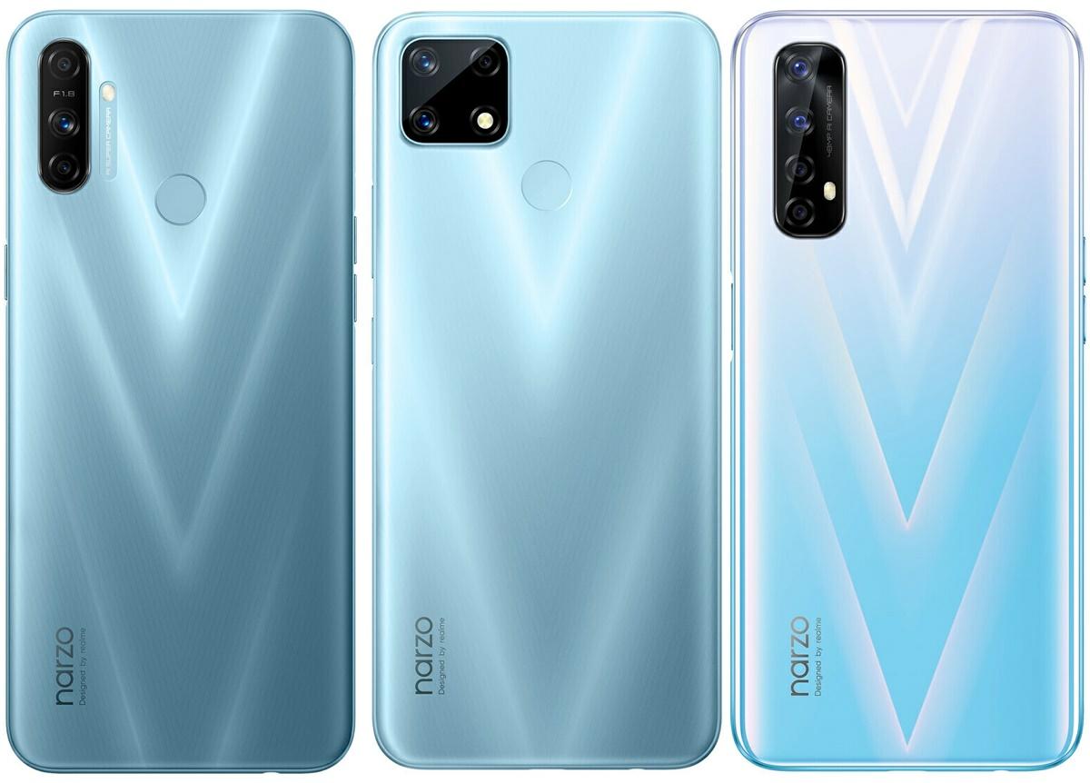 realme narzo 20. 20 a 20 pro