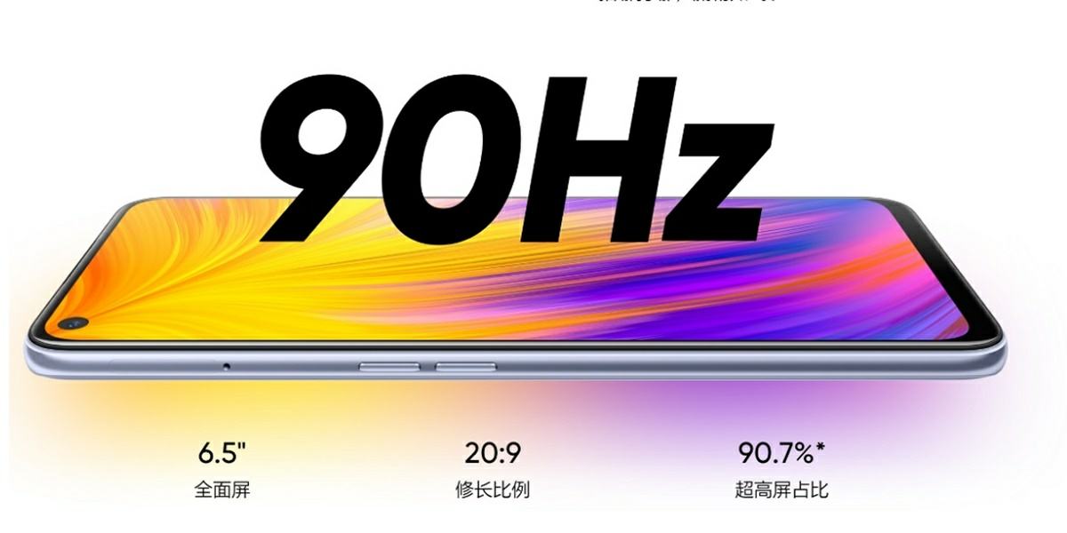 Realme v5 5g 90Hz displej