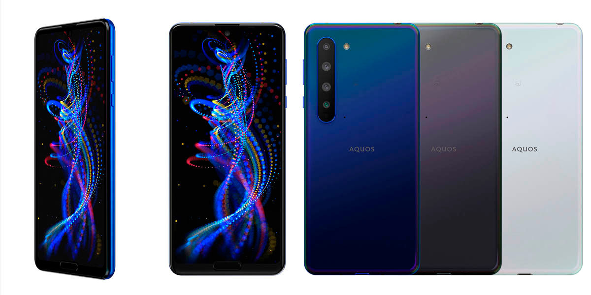 Ostrý design AQUOS R5G