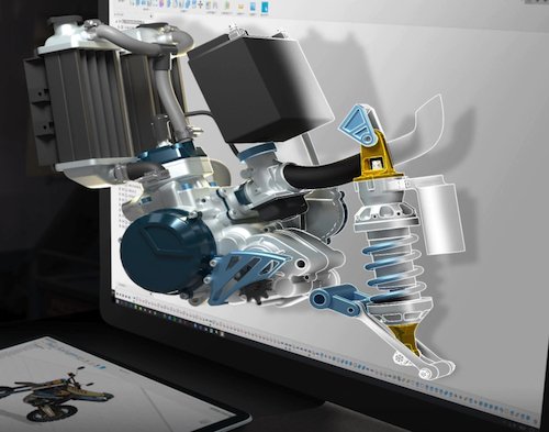 Překonávání výzev tradičního MCAD a ECAD 4 Snímek obrazovky zobrazující programy Autodesk Fusion 360 MCAD a ECAD.