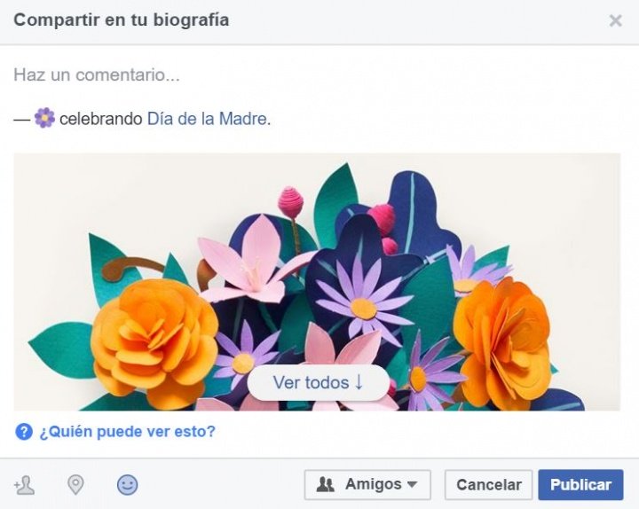 Gratulujte ke Dni matek s přizpůsobenými kartami na Facebooku 5 Obrázek - Oslavte Den matek na Facebooku pomocí personalizovaných karet