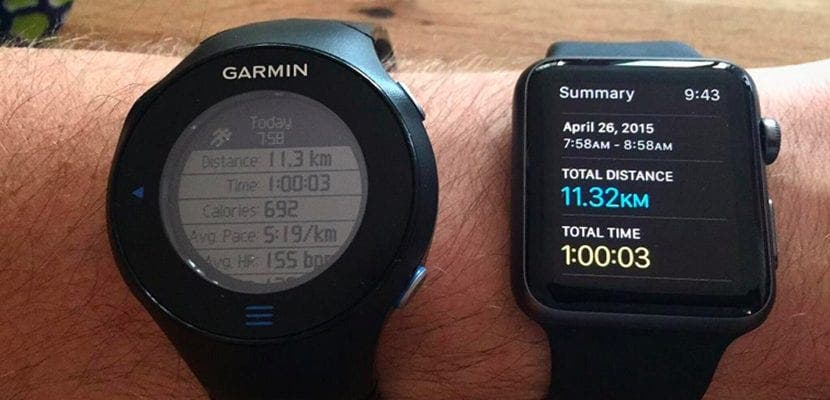 Počáteční testy ukazují velmi přesné Apple Watch 5 Watch-vs-Garmin-Forerunner-610