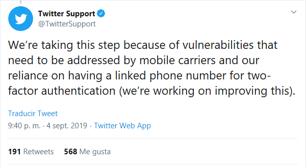 Obrázek - Twitter neumožňuje odesílání tweetů SMS po hacknutí účtu jejího generálního ředitele