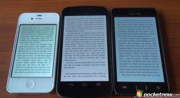 Galaxy Nexus, iPhone 4S a Samsung Galaxy S2 - Která obrazovka je lepší?