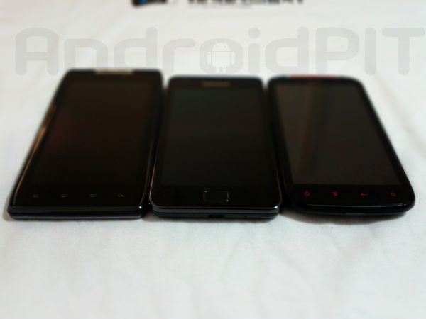 Samsung Galaxy S2 vs. Motorola RAZR vs. HTC Sensation XE 2