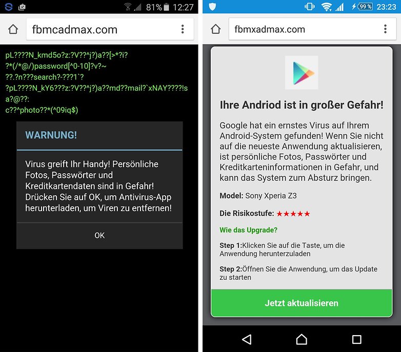 malware, strašidelný Android 2