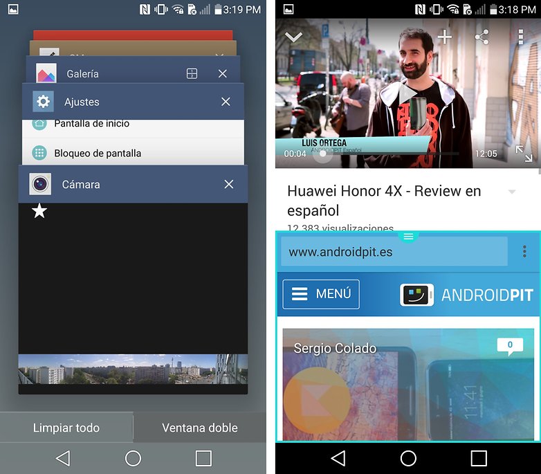 lg g4 dvojité okno