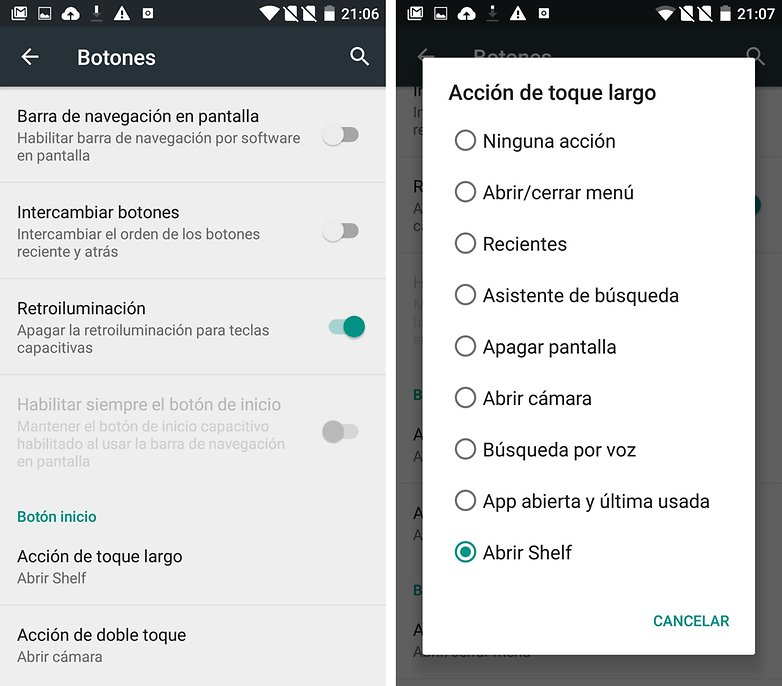 tlačítko oneplus 2