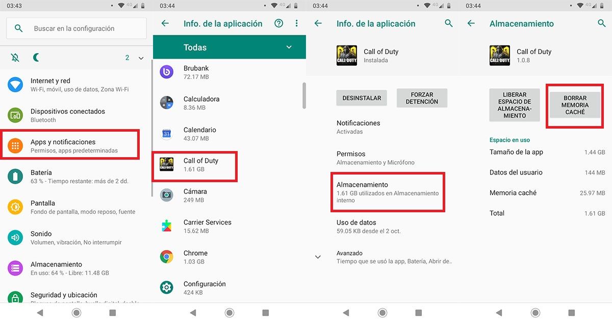 Jak vymazat mezipaměť z mobilu call of duty