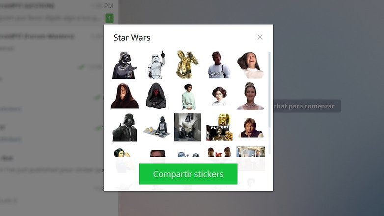telegram hvězdných válek