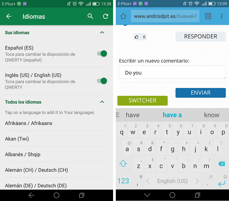 swiftkey androidpit 2 podvádí