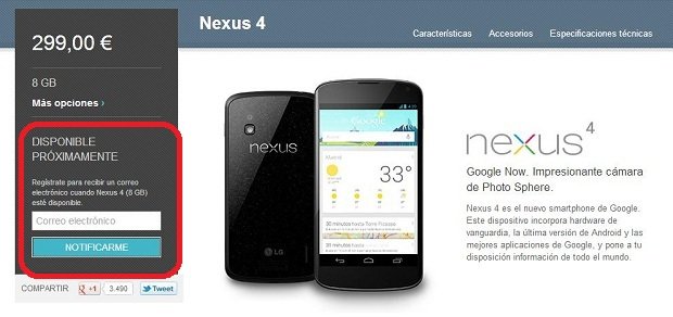 koupit obchod Google Play Nexus 4