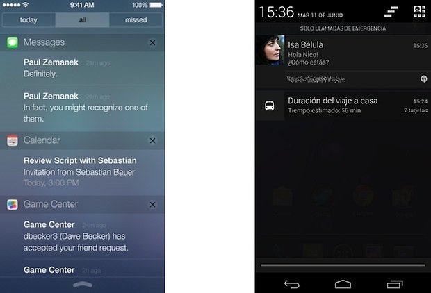 iOS oznámení pro Android