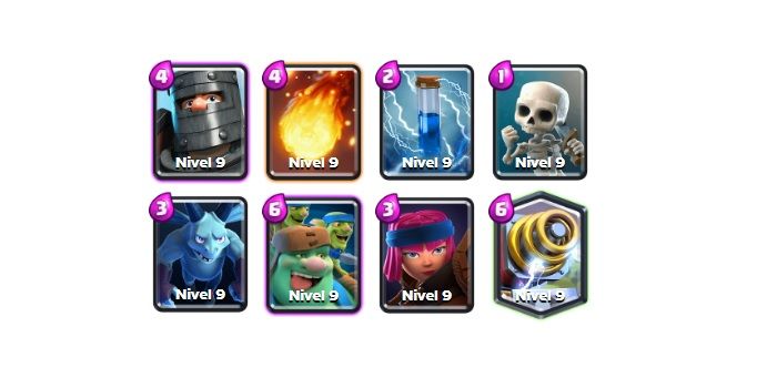Nejlepší balíčky s Fire Launcherem pro Clash Royale 9 Jiskří s vrhačem ohně