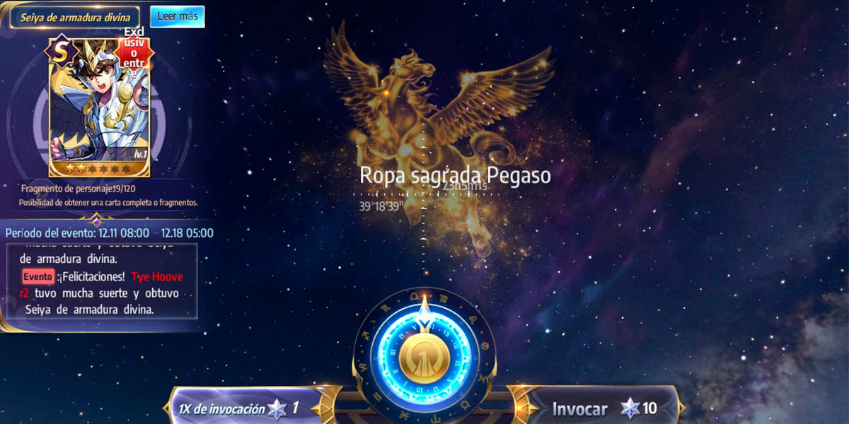 zavolej svatého seiya probuzení