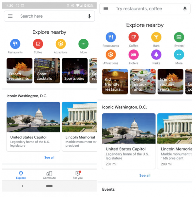 Mapy Google rozšiřují kartu Prozkoumat, abyste se dostali na nová místa 1603103909 749 Mapy Google rozsiruji kartu Prozkoumat abyste se dostali na nova