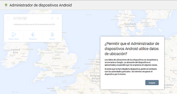 Oprávnění AndroidDeviceManager