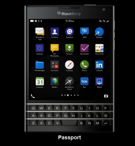Obrázek - BlackBerry Passport, zařízení dalšího rámečku od BlackBerry