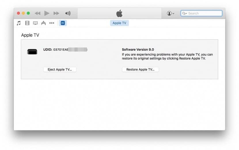  UDID Apple TV 4