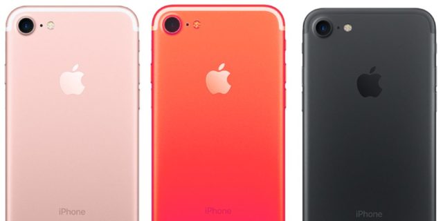 červený iphone