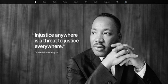 Apple znovu slaví den Martina Luthera Kinga mladšího 1603115935 496 Apple znovu slavi den Martina Luthera Kinga mladsiho