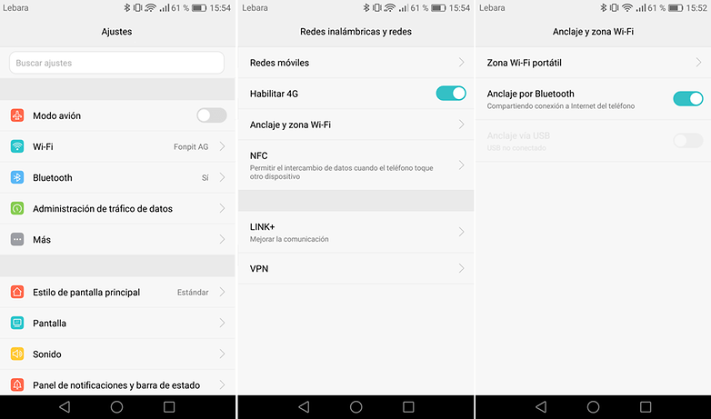 konfigurovat bluetooth wifi zónu
