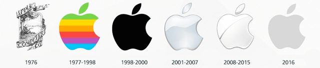 Vývoj loga Apple od Erica