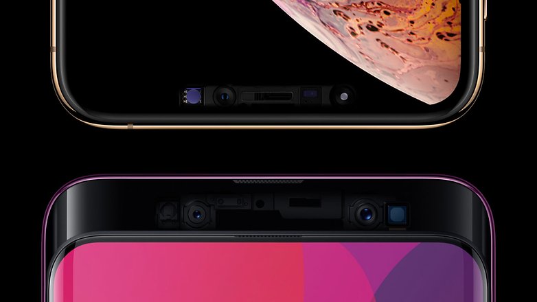 AndroidPIT iphone xs oppo najít x obličejové senzory