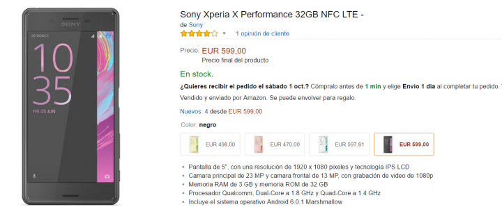 Obrázek - Sony Xperia X Performance kde koupit