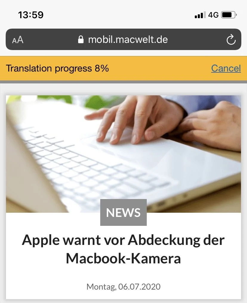 Jak překládat webové stránky na zařízeních iPhone, iPad a Mac 1603121186 661 Jak prekladat webove stranky na zarizenich iPhone iPad a Mac