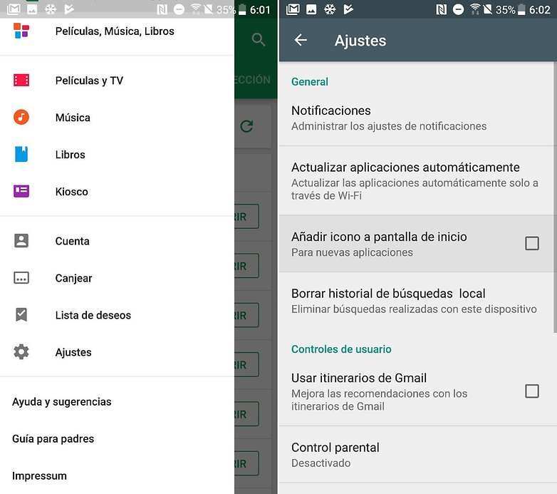 Zkratky AndroidPIT