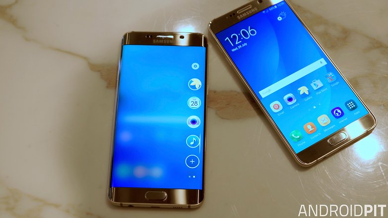 Samsung Galaxy S6 Edge Plus vs Galaxy Note 5 Side
