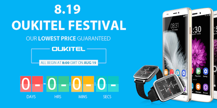 Oukitel Festival, velké slevy na terminálech značky 14 Oukitel Festival, velké slevy na terminálech značky