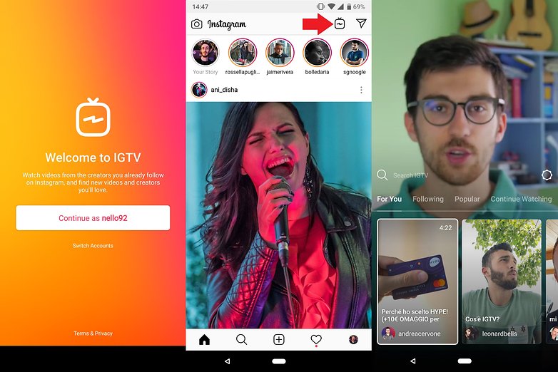 Aplikace IGTV