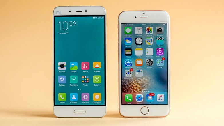 obrazovka androidpit xiaomi mi5 vs apple iphone 6s