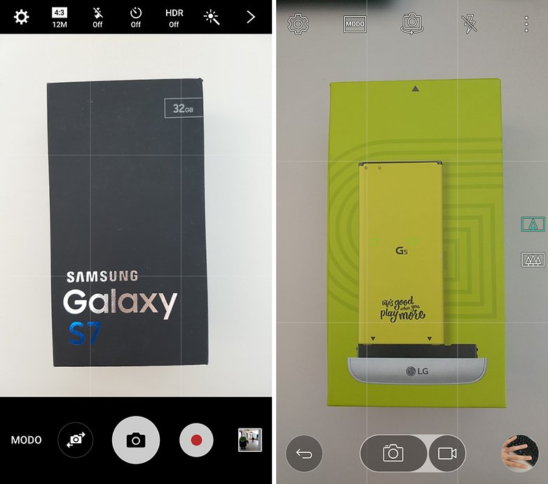 fotoaparát galaxy s7 lg g5